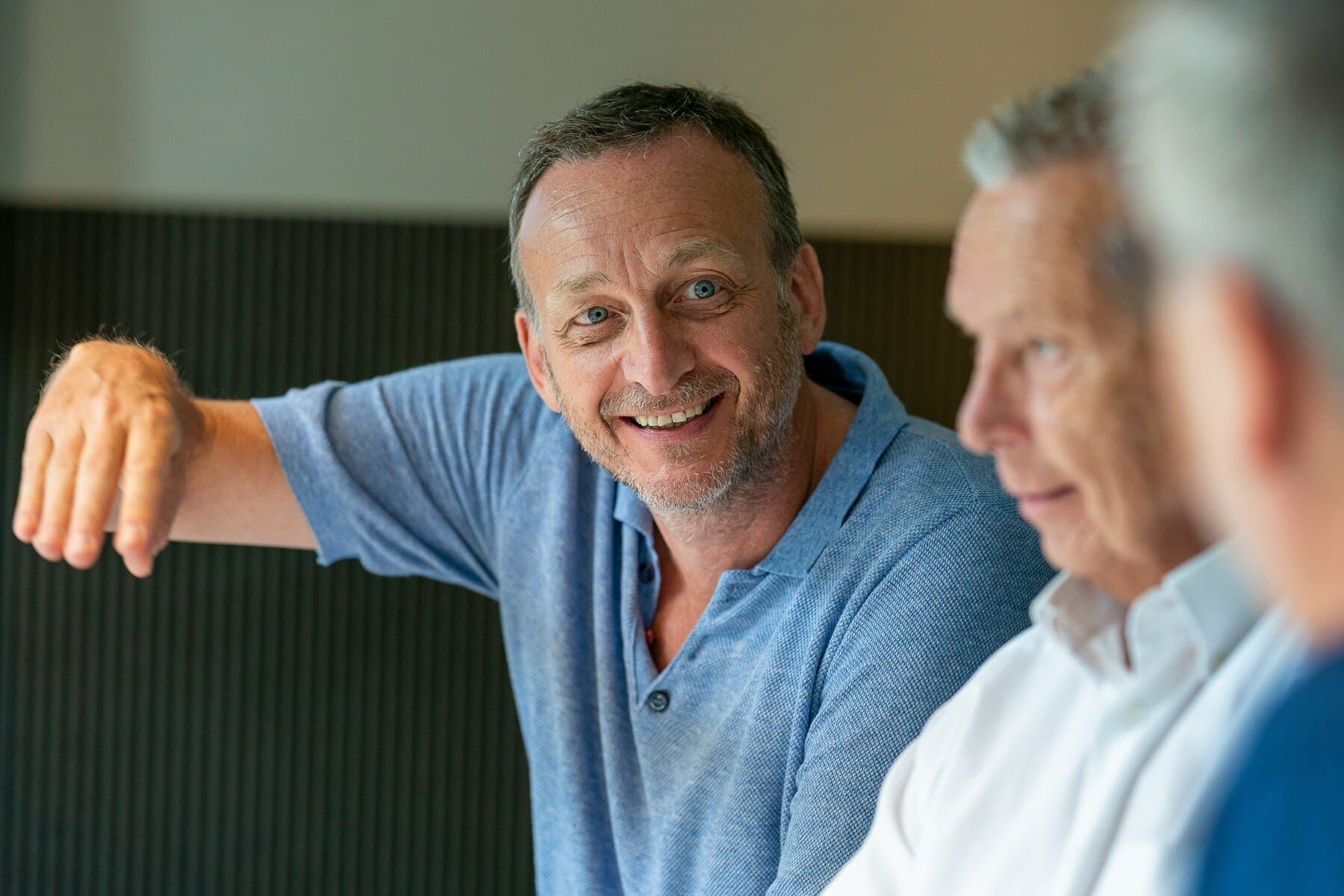 Business owners discussing a potential transition